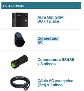 AURA Mini 2kM-BG (MAITRE + BATTERIE) Bourgeois Global