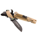 Couteau de survie pour camping et chasse avec allume-feu et affûteur