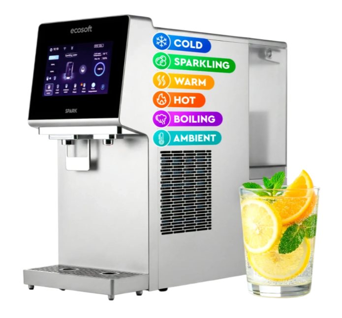 Distributeur d’eau pétillante intelligent Ecosoft SPARK