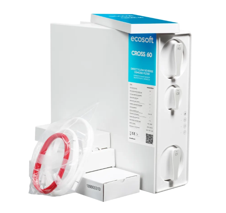 Filtre à osmose inverse à flux direct Ecosoft CROSS 60