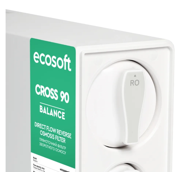Filtre à osmose inverse à flux direct Ecosoft CROSS 90 Balance