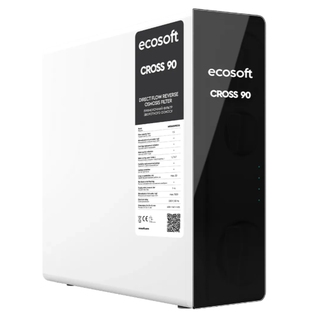 Filtre à osmose inverse à flux direct Ecosoft CROSS 90