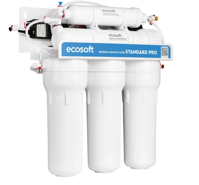 Filtre à osmose inverse Ecosoft Standard PRO avec minéralisation et pompe