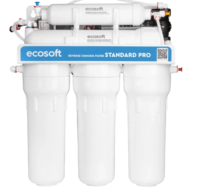 Filtre à osmose inverse Ecosoft Standard PRO avec minéralisation et pompe