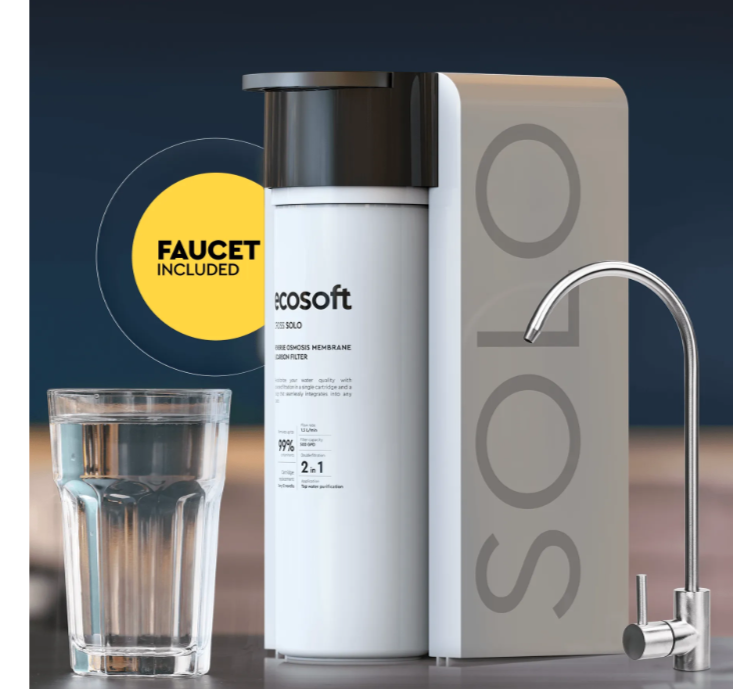Filtre à osmose inverse à flux direct Ecosoft CROSS Solo