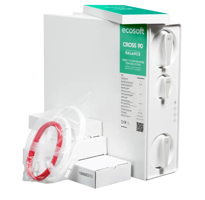 Filtre à osmose inverse à flux direct Ecosoft CROSS 90 Balance