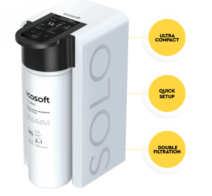 Filtre à osmose inverse à flux direct Ecosoft CROSS Solo