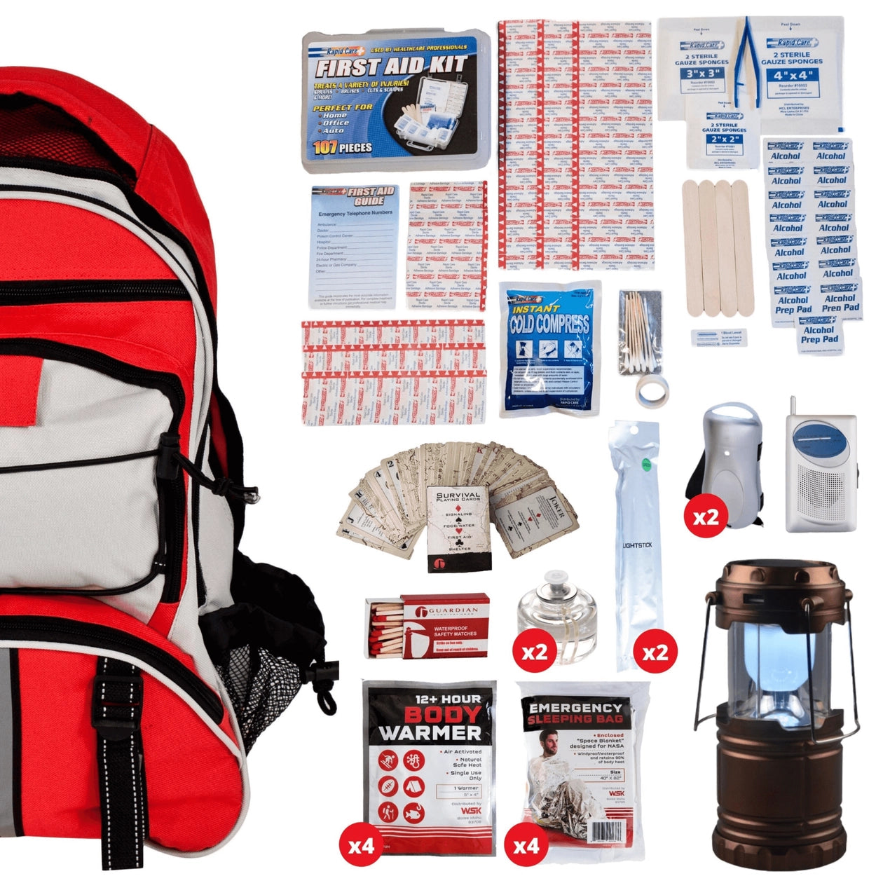 Kit de survie d'urgence en cas de panne de courant de la famille WSK