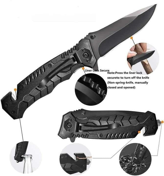 Kit de survie d'urgence 24 en 1 VIGOR - équipement multifonction pour camping, randonnée et aventures