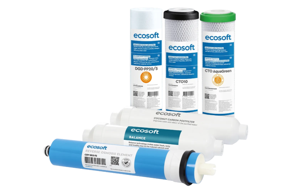 P'URE Balance pack de 6 filtres de remplacement PP5-GAC-CTOAG-75GPD-BALANCE-POST