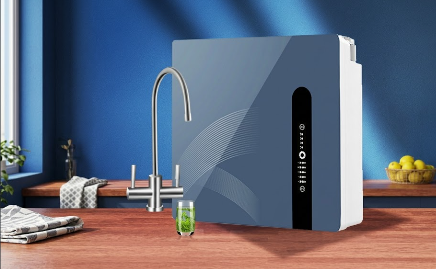 Purificateur d'eau domestique avec filtration à 7 étages et écran d'affichage ; Purificateur d'eau portable sans réservoir d'eau